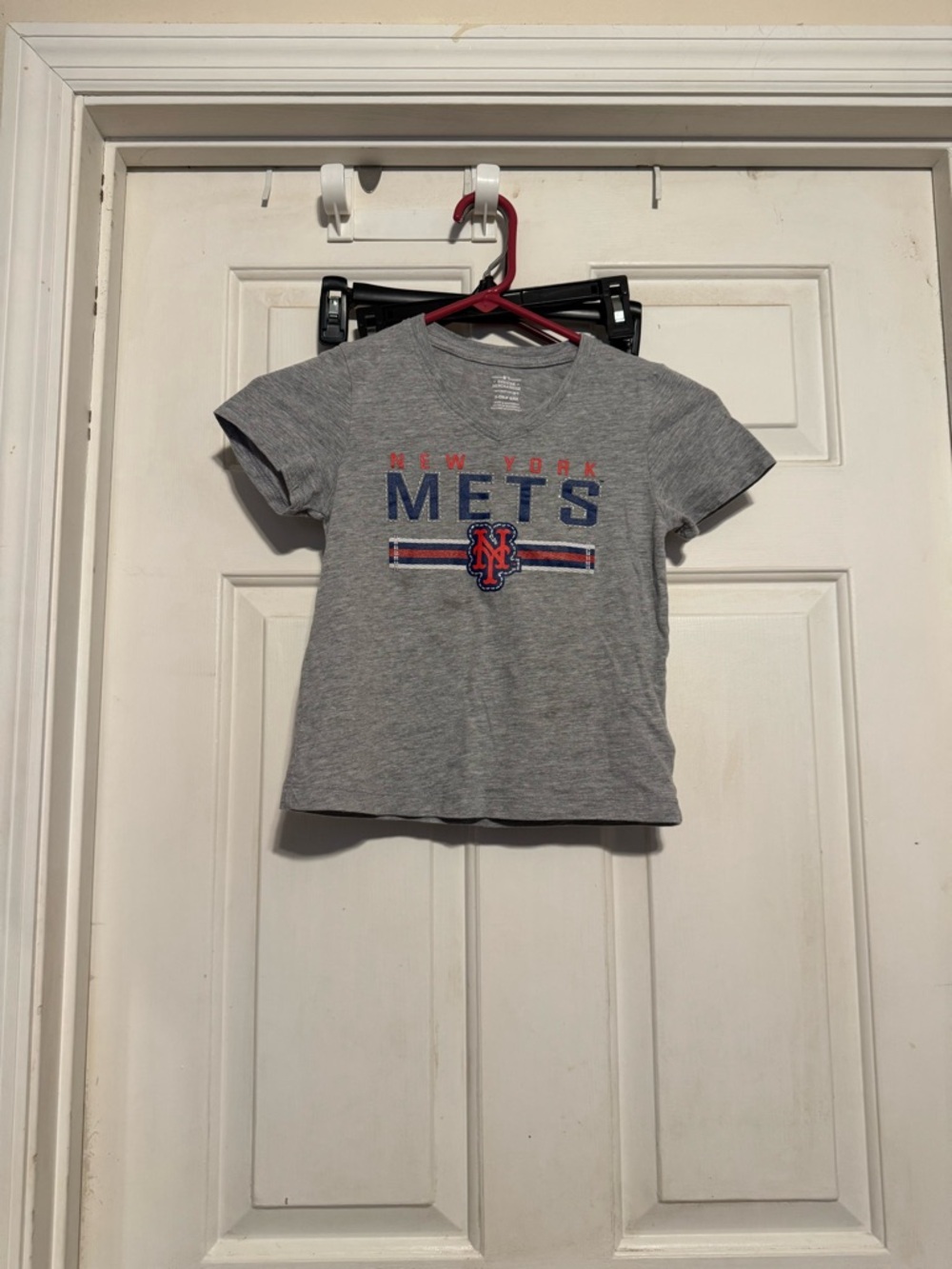 Genuine Merchandise Gray New York Mets Kids Tee with Blue & Orange Logo size s 3